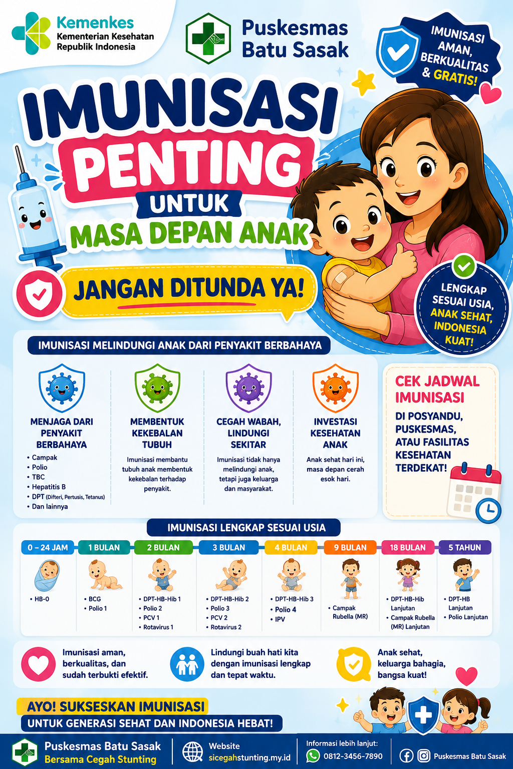 Imunisasi Penting Untuk Masa Depan Anak